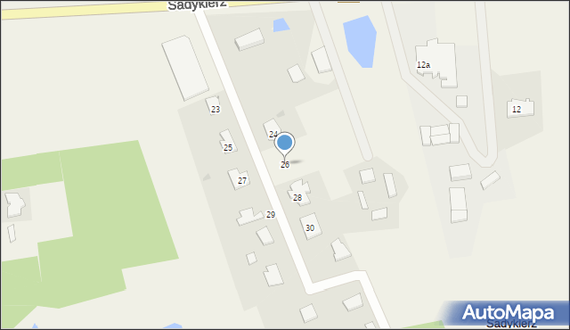 Sadykierz, Sadykierz, 26, mapa Sadykierz