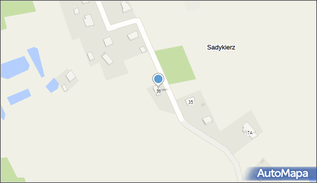 Sadykierz, Sadykierz, 36, mapa Sadykierz