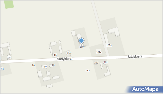 Sadykierz, Sadykierz, 109, mapa Sadykierz