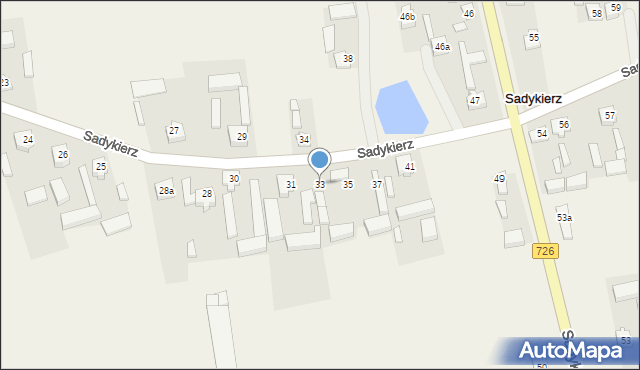 Sadykierz, Sadykierz, 33, mapa Sadykierz