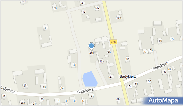 Sadykierz, Sadykierz, 46b, mapa Sadykierz