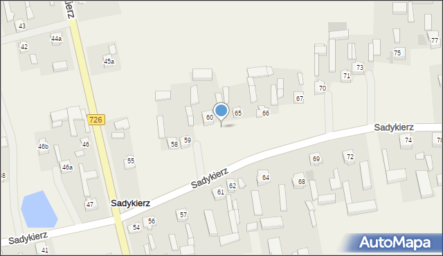 Sadykierz, Sadykierz, 60a, mapa Sadykierz