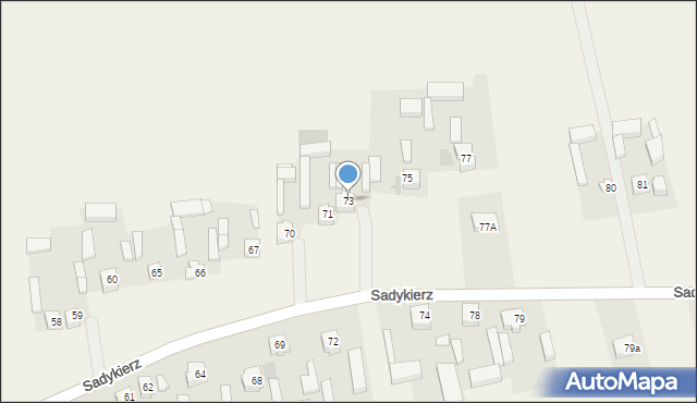 Sadykierz, Sadykierz, 73, mapa Sadykierz