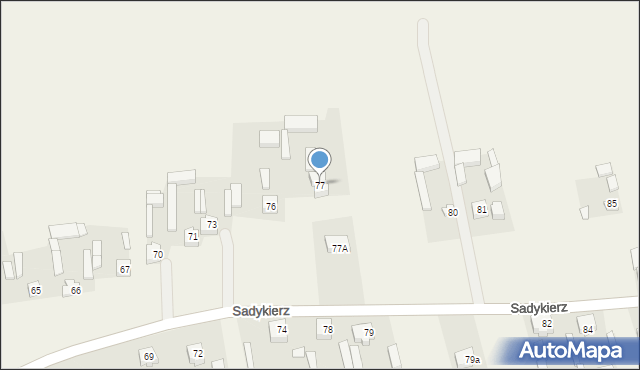 Sadykierz, Sadykierz, 77, mapa Sadykierz