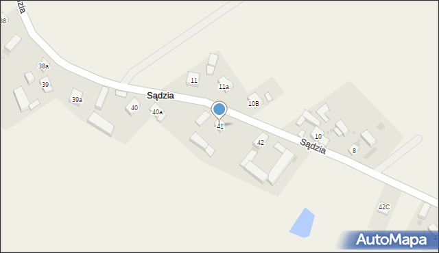Sądzia, Sądzia, 41, mapa Sądzia