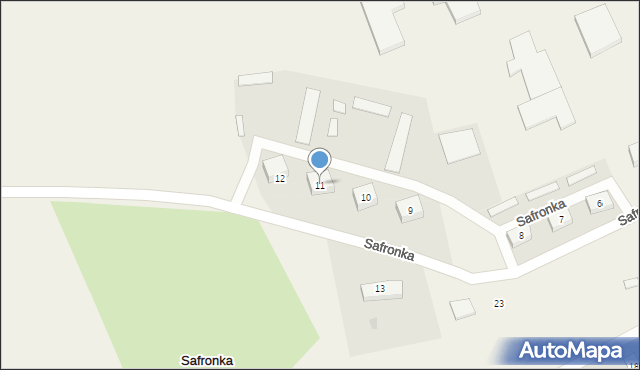 Safronka, Safronka, 11, mapa Safronka