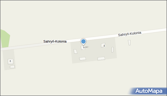 Sahryń-Kolonia, Sahryń-Kolonia, 7, mapa Sahryń-Kolonia