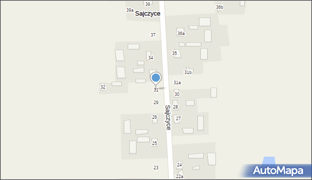 Sajczyce, Sajczyce, 31, mapa Sajczyce