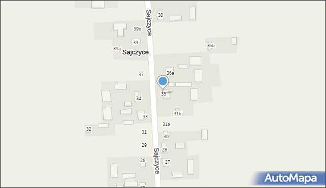 Sajczyce, Sajczyce, 35, mapa Sajczyce