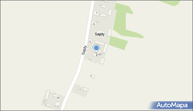 Sajdy, Sajdy, 4, mapa Sajdy