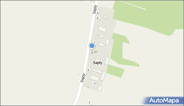 Sajdy, Sajdy, 6, mapa Sajdy