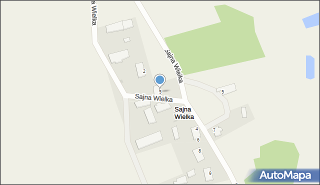 Sajna Wielka, Sajna Wielka, 3, mapa Sajna Wielka