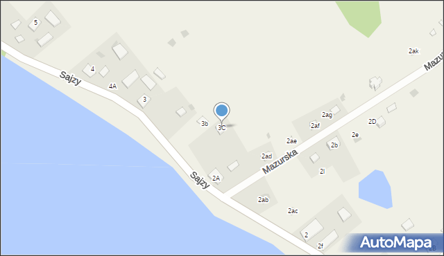 Sajzy, Sajzy, 3C, mapa Sajzy