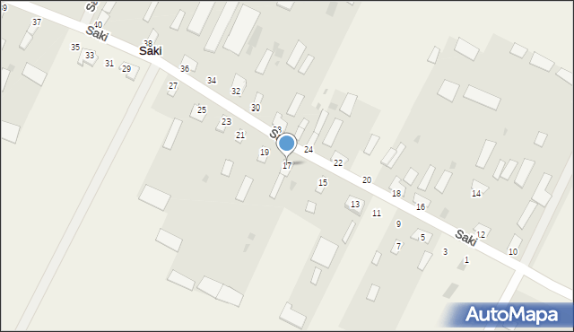 Saki, Saki, 17, mapa Saki