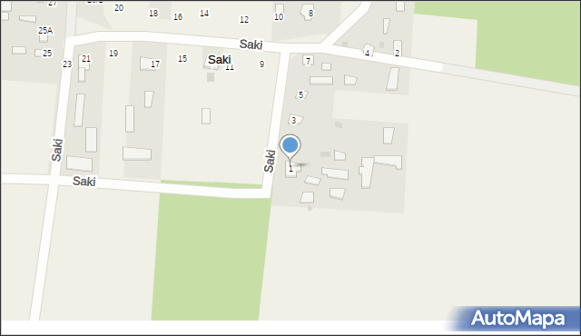 Saki, Saki, 1, mapa Saki