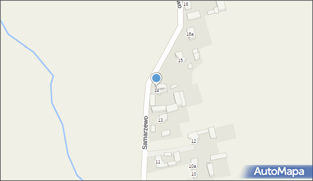 Samarzewo, Samarzewo, 14, mapa Samarzewo
