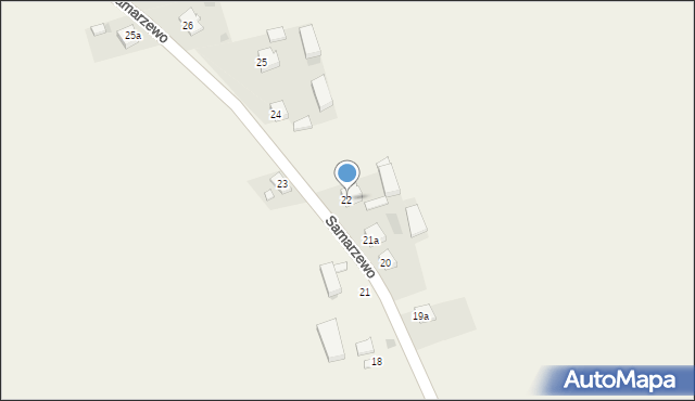 Samarzewo, Samarzewo, 22, mapa Samarzewo