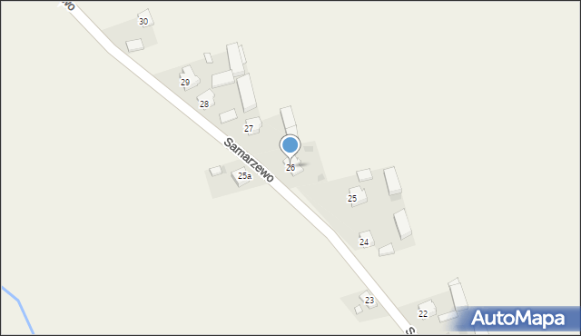 Samarzewo, Samarzewo, 26, mapa Samarzewo