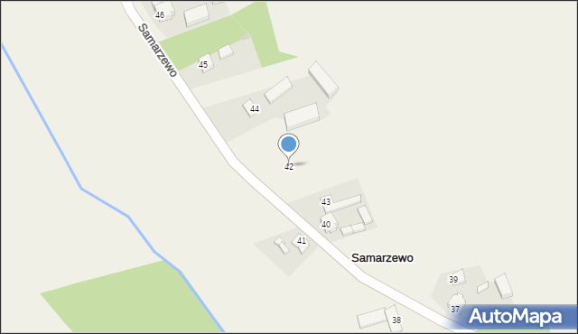 Samarzewo, Samarzewo, 42, mapa Samarzewo