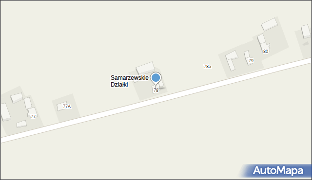 Samarzewo, Samarzewo, 78, mapa Samarzewo