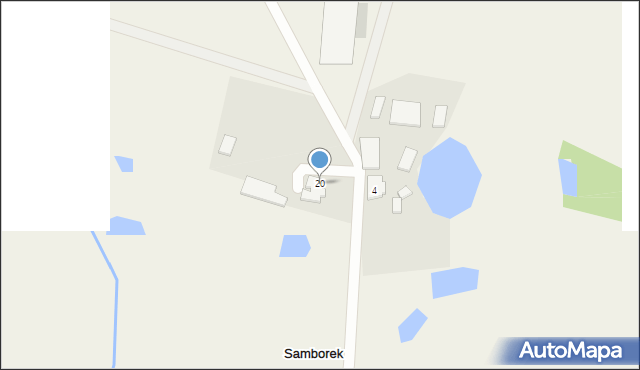 Samborek, Samborek, 20, mapa Samborek