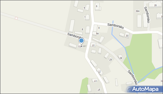 Samborsko, Samborsko, 11, mapa Samborsko