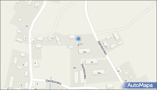 Samborsko, Samborsko, 32, mapa Samborsko