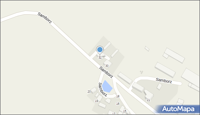 Samborz, Samborz, 31, mapa Samborz