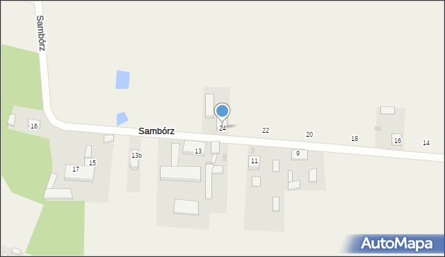Sambórz, Sambórz, 24, mapa Sambórz