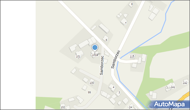 Samborzec, Samborzec, 101a, mapa Samborzec