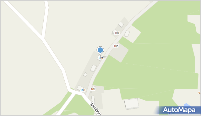 Samborzec, Samborzec, 106, mapa Samborzec