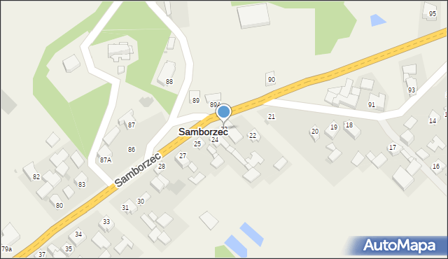 Samborzec, Samborzec, 23, mapa Samborzec