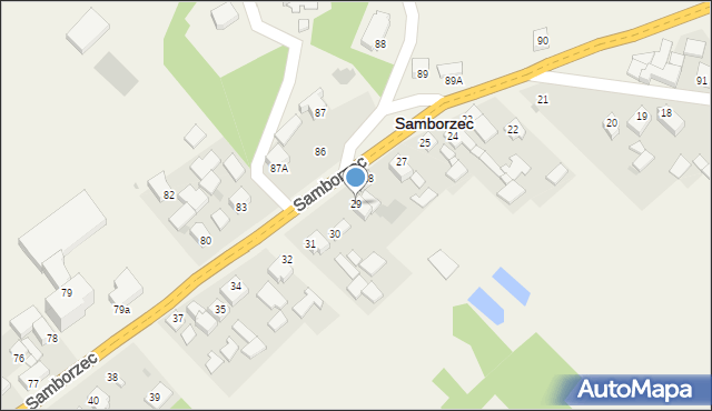 Samborzec, Samborzec, 29, mapa Samborzec