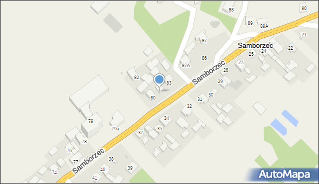 Samborzec, Samborzec, 81, mapa Samborzec