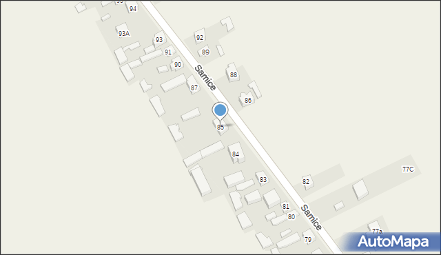 Samice, Samice, 85, mapa Samice