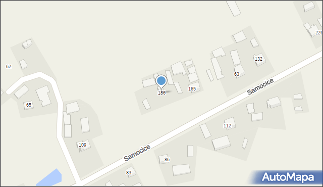 Samocice, Samocice, 186, mapa Samocice