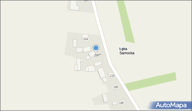 Samocice, Samocice, 209, mapa Samocice