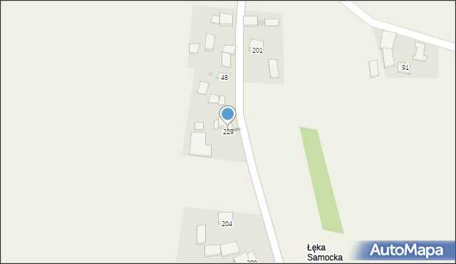 Samocice, Samocice, 229, mapa Samocice