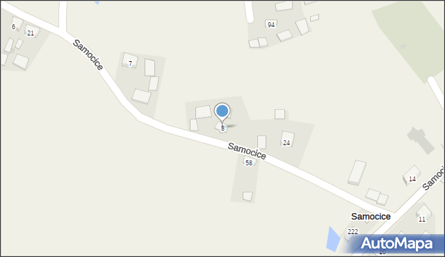 Samocice, Samocice, 8, mapa Samocice