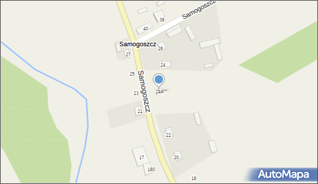 Samogoszcz, Samogoszcz, 24A, mapa Samogoszcz