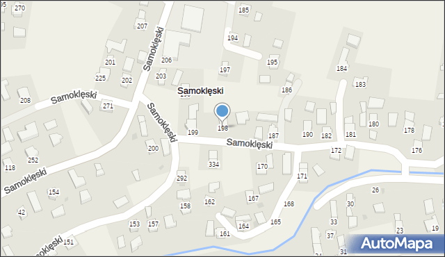 Samoklęski, Samoklęski, 198, mapa Samoklęski