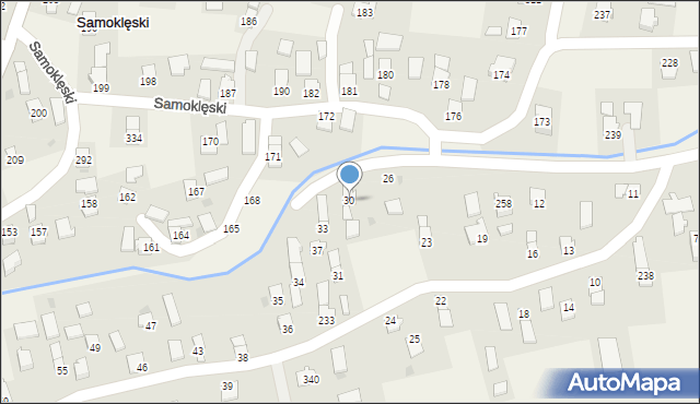 Samoklęski, Samoklęski, 30, mapa Samoklęski