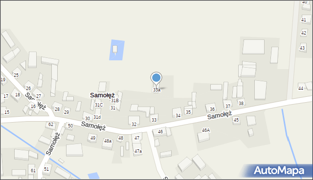 Samołęż, Samołęż, 33a, mapa Samołęż