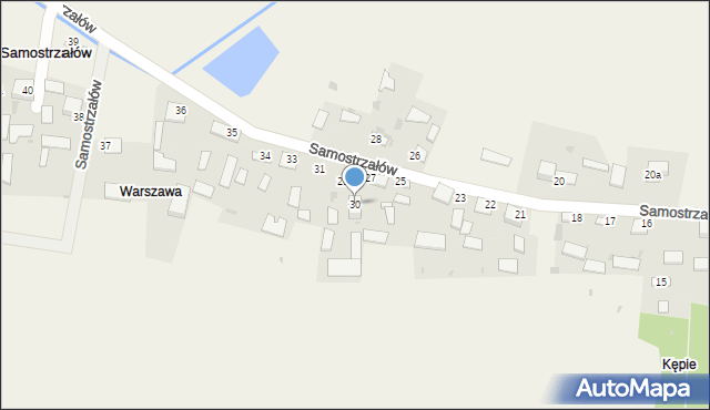 Samostrzałów, Samostrzałów, 30, mapa Samostrzałów