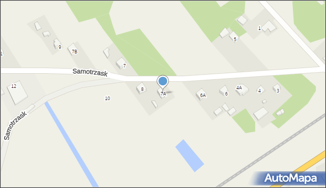 Samotrzask, Samotrzask, 7A, mapa Samotrzask