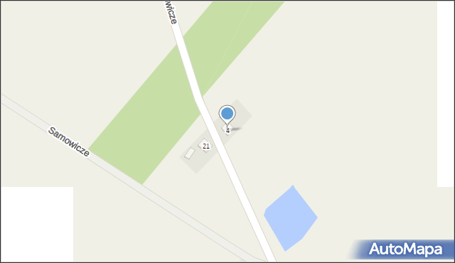 Samowicze, Samowicze, 4, mapa Samowicze