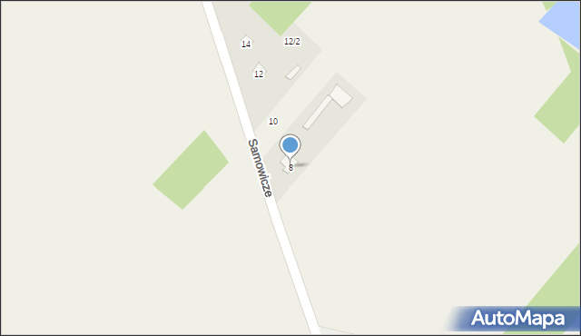 Samowicze, Samowicze, 8, mapa Samowicze