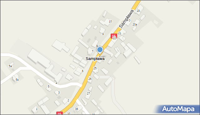 Sampława, Sampława, 24, mapa Sampława