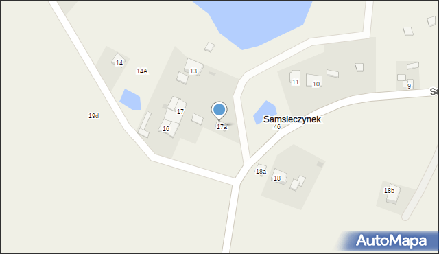 Samsieczynek, Samsieczynek, 17b, mapa Samsieczynek