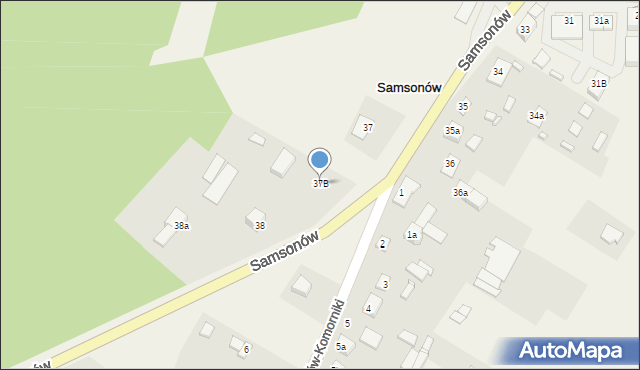 Samsonów, Samsonów, 37B, mapa Samsonów